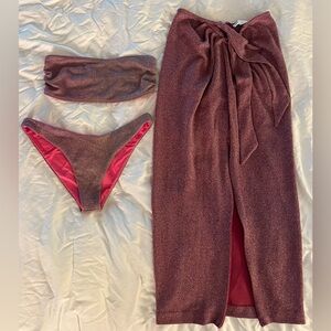 Beach Riot Shimmer Swim Set